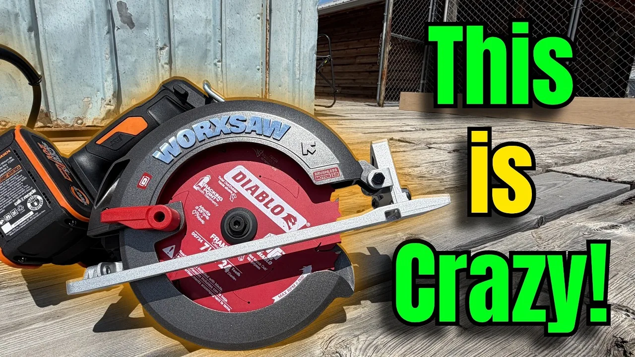 The Den of Tools thumbnail showing the Worx 40V saw